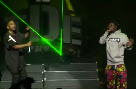 @KendrickLamar Brings Out @LilTunechi & @JColeNC at Cali Christmas Concert (Video Inside)