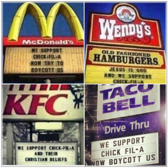 Photo of the Day: Major Fast Food Chains Support Chick-Fil-A Plus Hip Hop Weekly’s Cavario H. Speaks Out