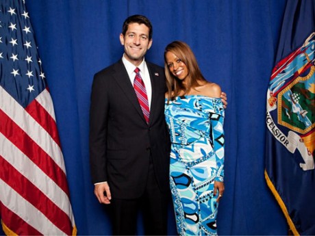 Publicity Stunting As @Realstacydash Poses For A Picture With @PaulRyanVP