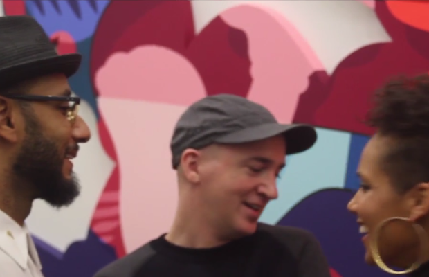 Pharrell, Alicia Keys, and Swizz Beatz Came Out To Support KAWS’ Opening