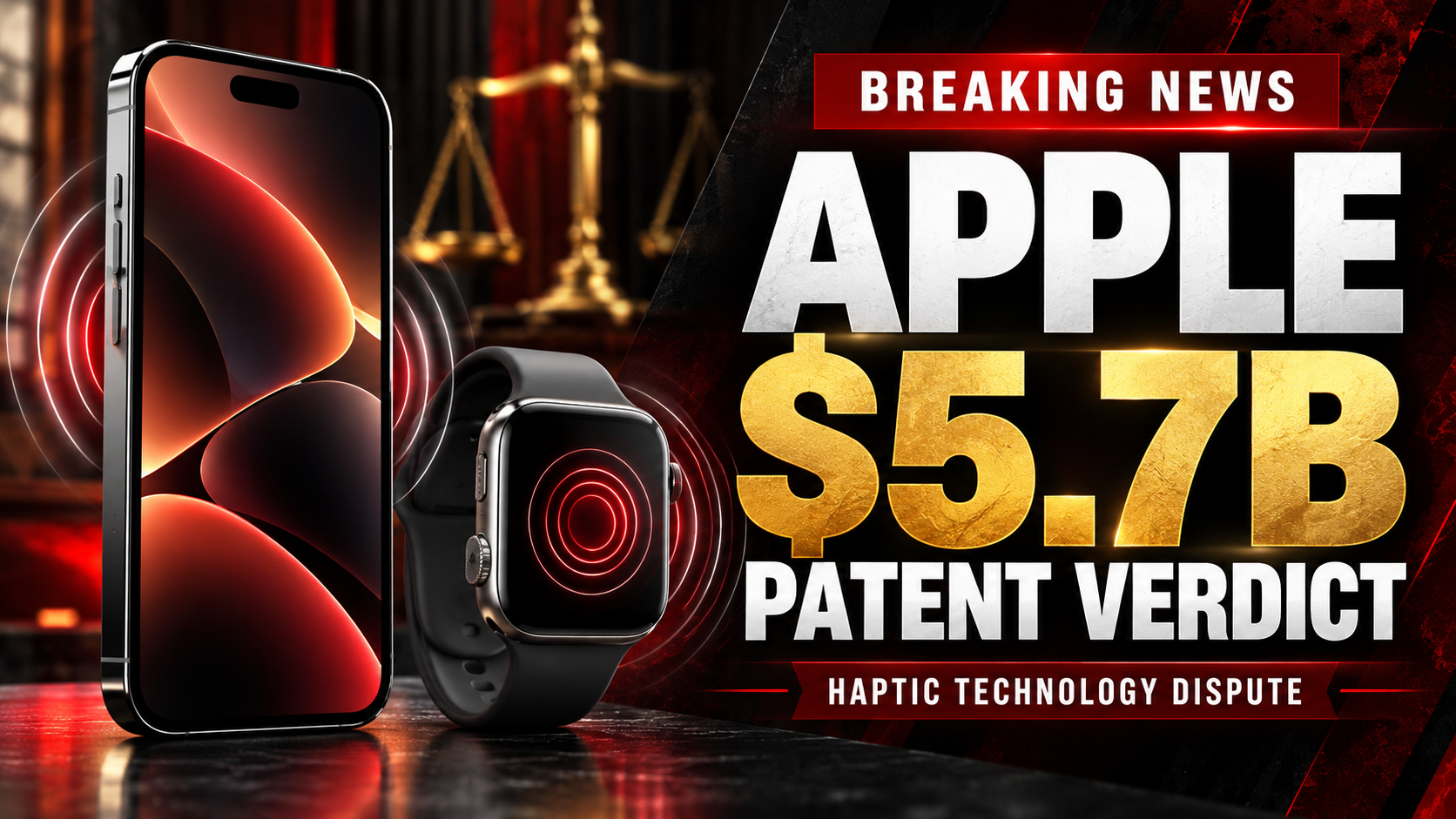 BREAKING: Apple Hit With Historic $5.7B Patent Verdict