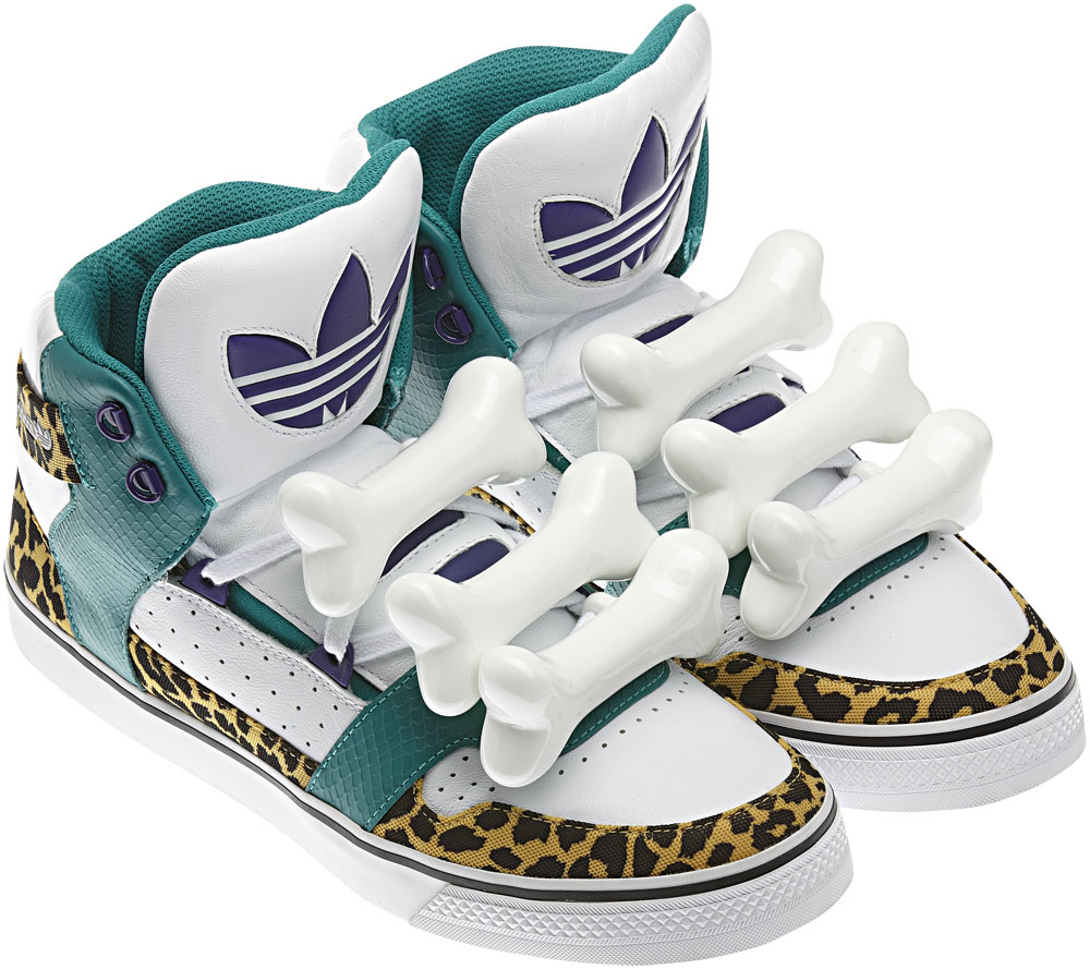 Hip Hop Fashion Alert!! The Bone Collector: Jeremy Scott x Adidas Flintstone inspired Kicks!