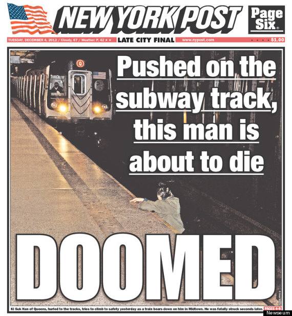 How Far is Too Far?? NY Post Photographer Captures Man Right Before His Death on Train Tracks