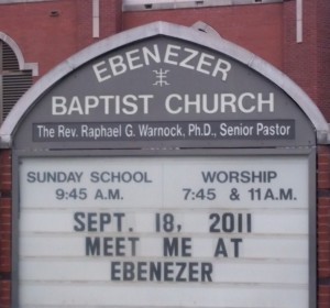Ebenezer Baptist Church Marquee