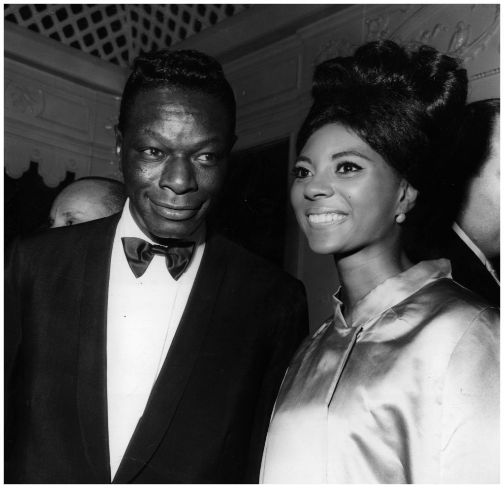 american-singer-nat-king-cole-wishes-leslie-uggams-star-of-the-mitch-millar-tv-show-good-luck-at-her-debut-at-cocoanut-grove-hollywood-1963